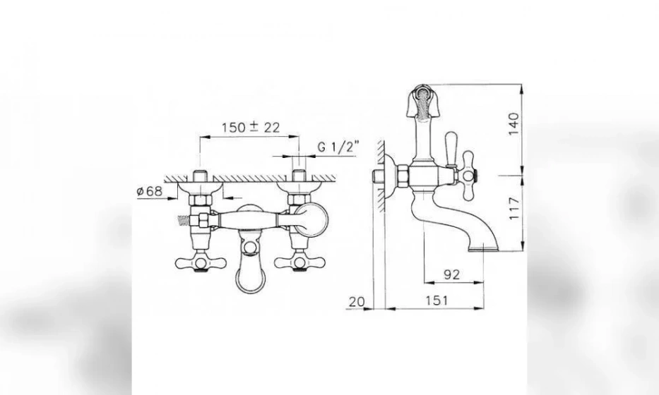 Смеситель Для Ванны Nicolazzi Nuova Brenta 2501Cr - фото 2