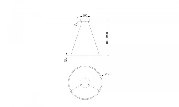 Подвесной Светильник Technical Mod058Pl-L32B4K