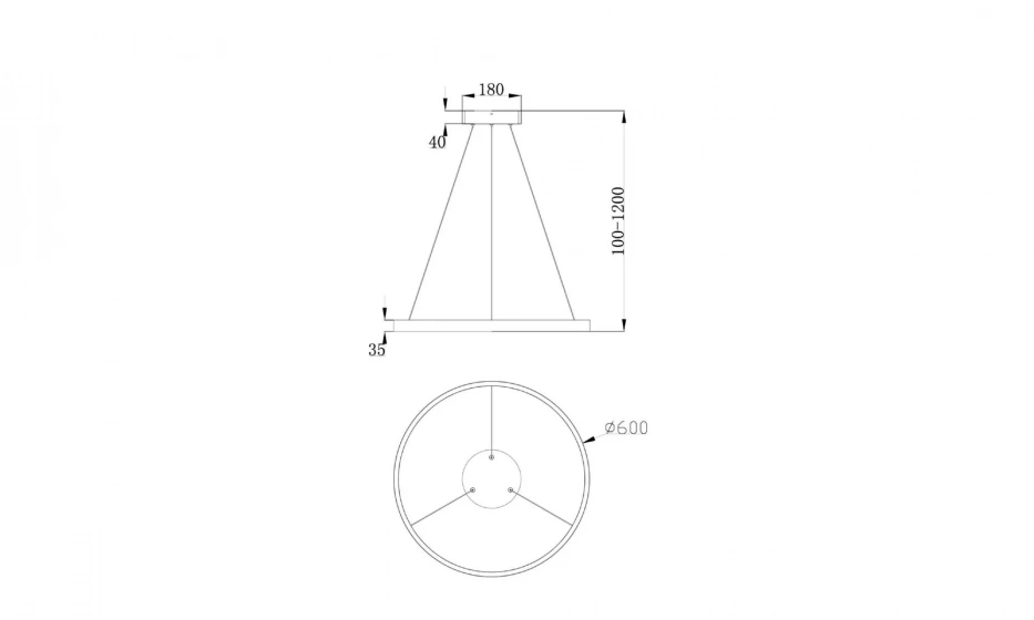 Подвесной Светильник Technical Mod058Pl-L32W4K - фото 2