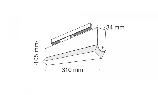 Трековый Светильник Technical Tr013-2-20W3K-B