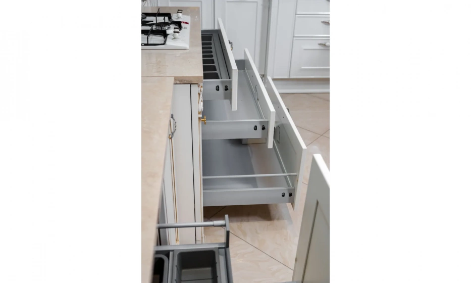 Stosa Cucine Dolcevita Кухня + Столешница+Мойка Бежевый\Золото - фото 13