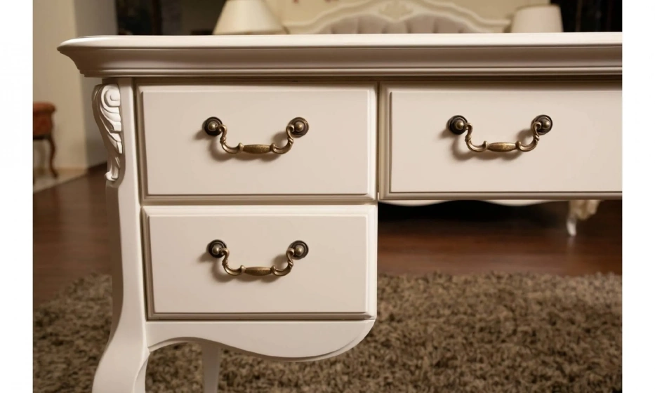 Kreind Кабинетный Стол Широкий Слоновая Кость 152/64/78 - фото 7