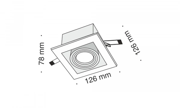 Встраиваемый Светильник Technical Dl008-2-01-S