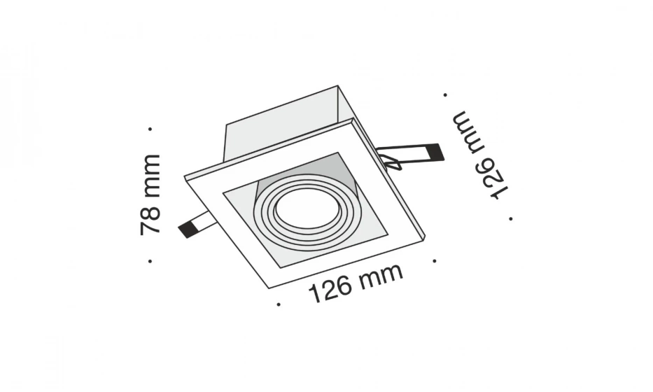 Встраиваемый Светильник Technical Dl008-2-01-B - фото 6