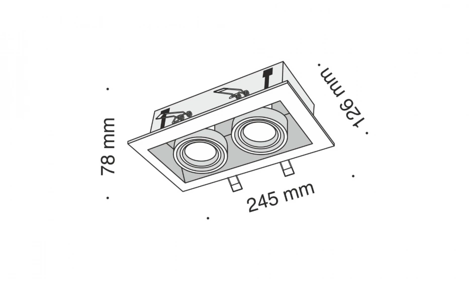Встраиваемый Светильник Technical Dl008-2-02-B - фото 4