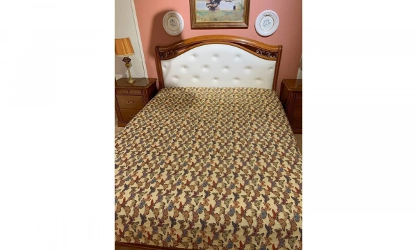 Siena Комплект мебели в спальню (кровать, решетка с ножками и усилением, 2 тумбочки, комод и зеркало)