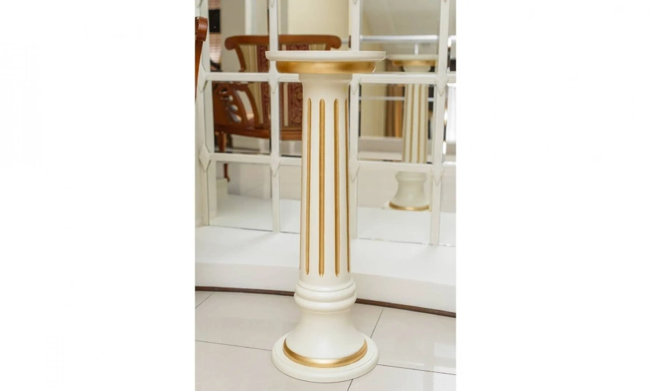 Колонна h.82 avorio + foglia oro DA7 - фото 1