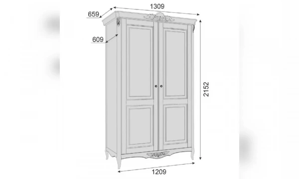 Шкаф Распашной Kreind Atelier Gold