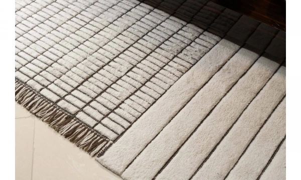 Ковры AMINI AMINI IVORY + Gold Leaf ковер RD GRID