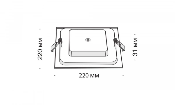 Встраиваемый Светильник Technical Dl022-6-L18W