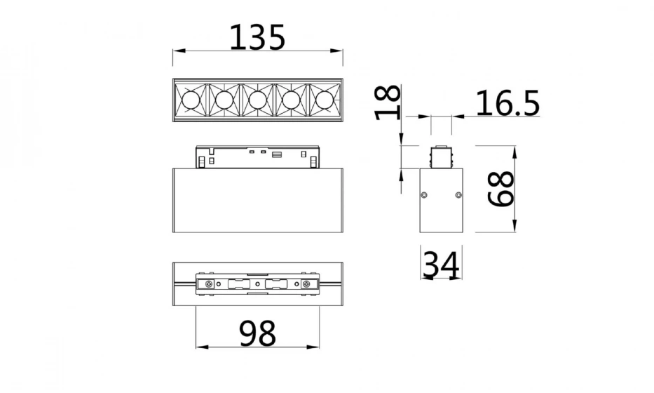 Трековый Светильник Technical Tr014-2-10W4K-B - фото 4