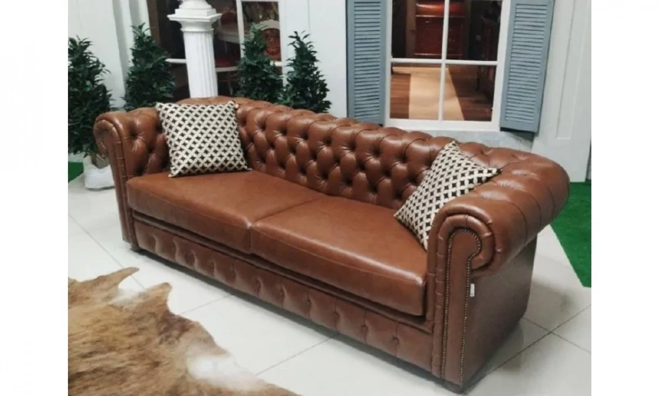 ФЛОРЕНЦИЯ Честер Диван Кожа Lusso Cognac /Leder - фото 3