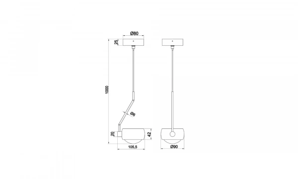 Подвесной Светильник Technical Mod072Pl-L8W3K