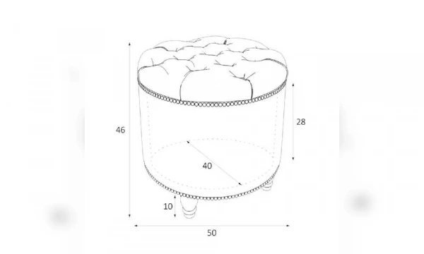 Пуф Kreind Canapes Большой Открывающийся M02-Bkn-0590