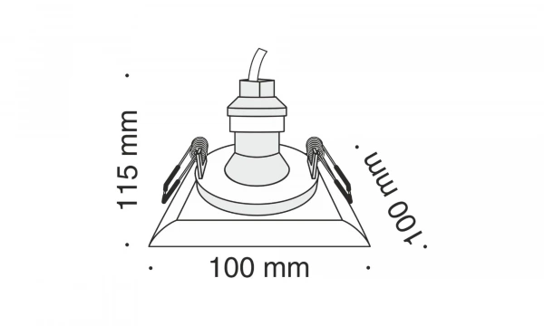 Встраиваемый Светильник Technical Dl007-1-01-W
