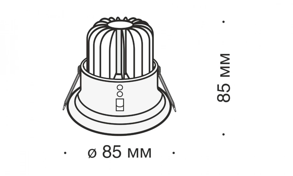Встраиваемый Светильник Technical Dl034-2-L8W - фото 4