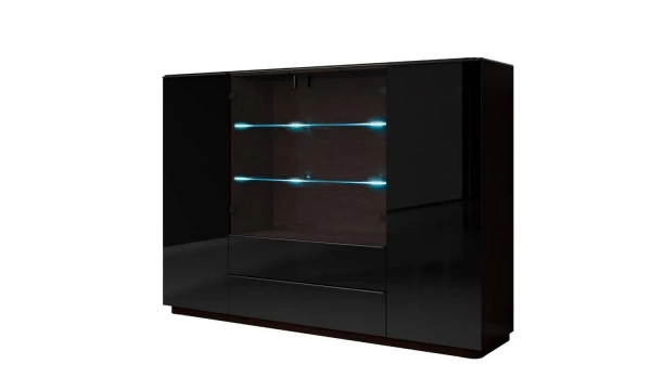 Helvetia Togo Комод 4 Дв. 2 Ящ., Венге