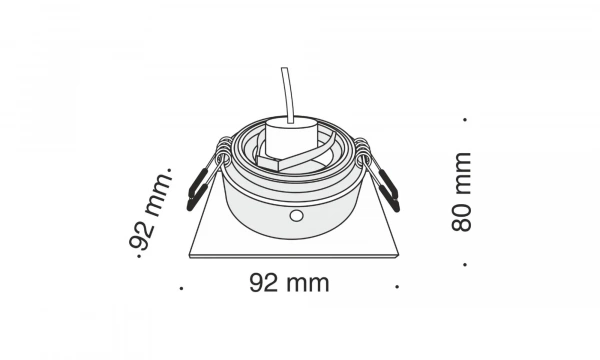 Встраиваемый Светильник Technical Dl026-2-01B